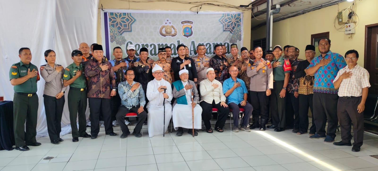 Plt. Kepala KUA Deli Tua Hadiri Kegiatan Ceramah Agama Sinergitas dan Integritas Polri