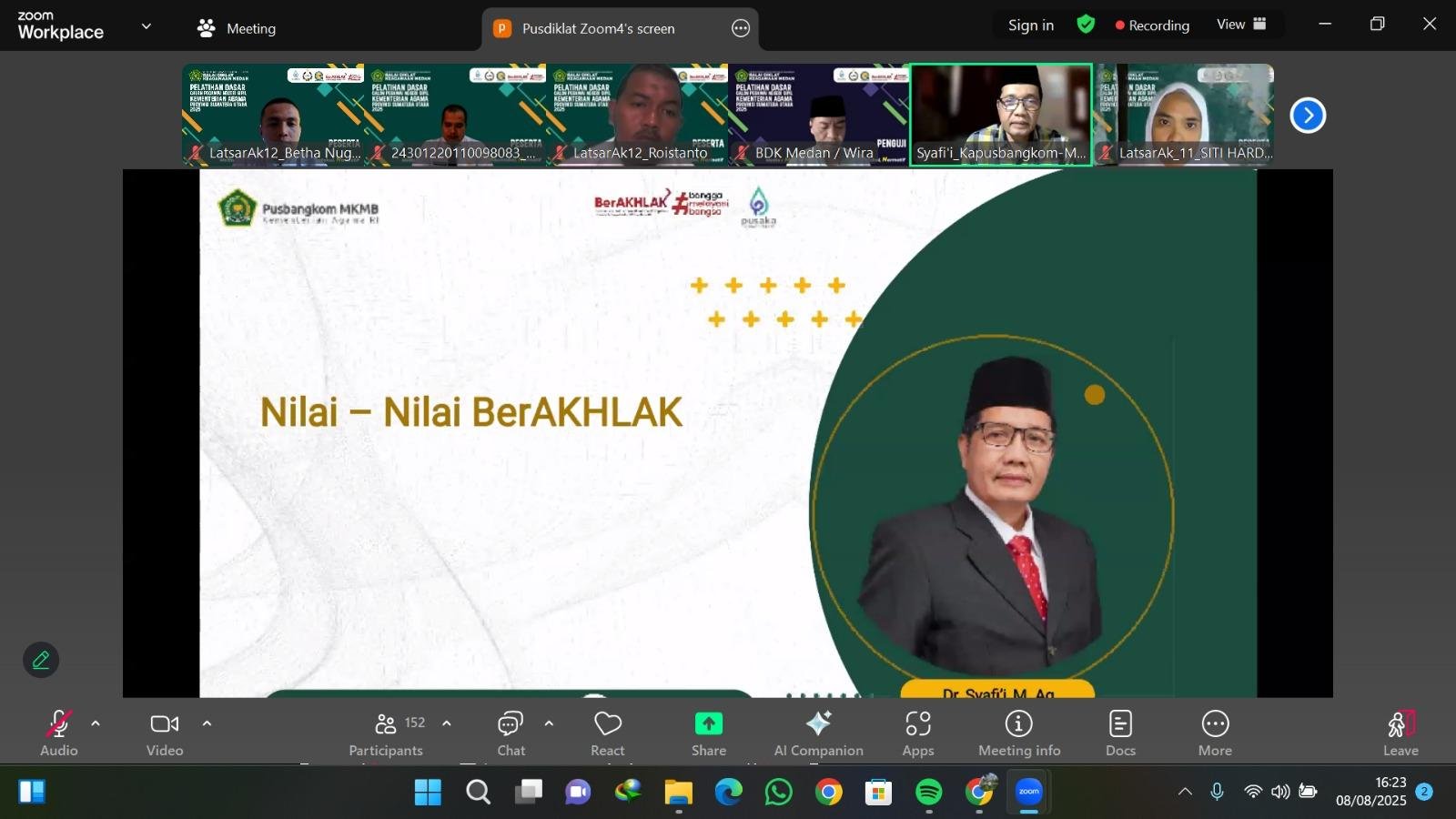 CPNS KUA Tuhemberua Ikuti Distance Learning, Prof. Syafi'i : ASN Harus Melayani, Bukan Dilayani