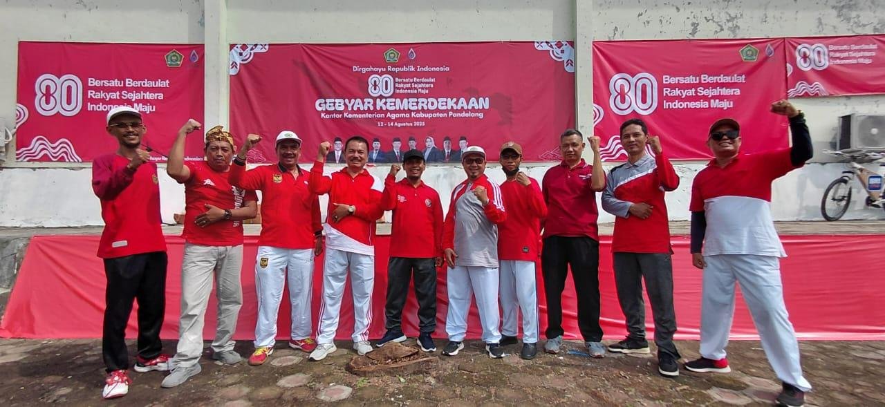 Asosiasi Penghulu Republik Indonesia (APRI) Pandeglang Semarakkan HUT RI ke-80 di Kemenag Pandeglang
