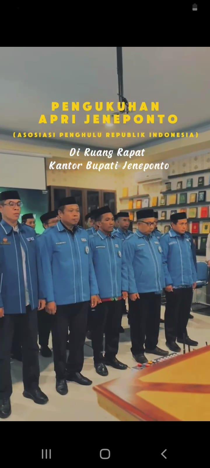 Momentum Istimewa, APRI Jeneponto Dilantik di Ruang Rapat Bupati