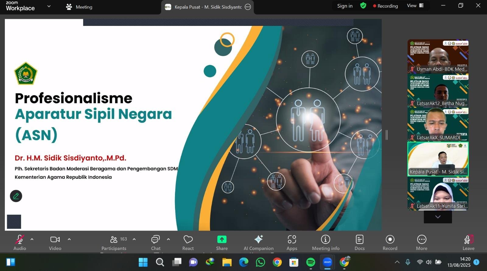 CPNS KUA Tuhemberua Memasuki Agenda III Latsar Kemenag 2025: Profesionalisme ASN Jadi Sorotan Utama