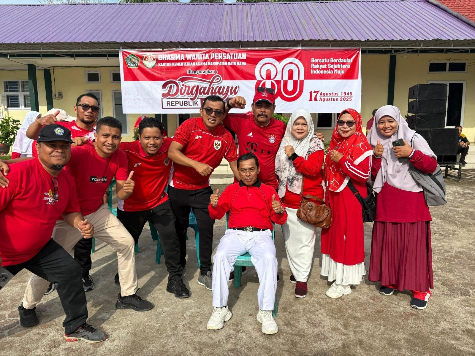 Semarak HUT ke-80 RI, KUA Lima Puluh Predikat KUA Berbenah Terbaik