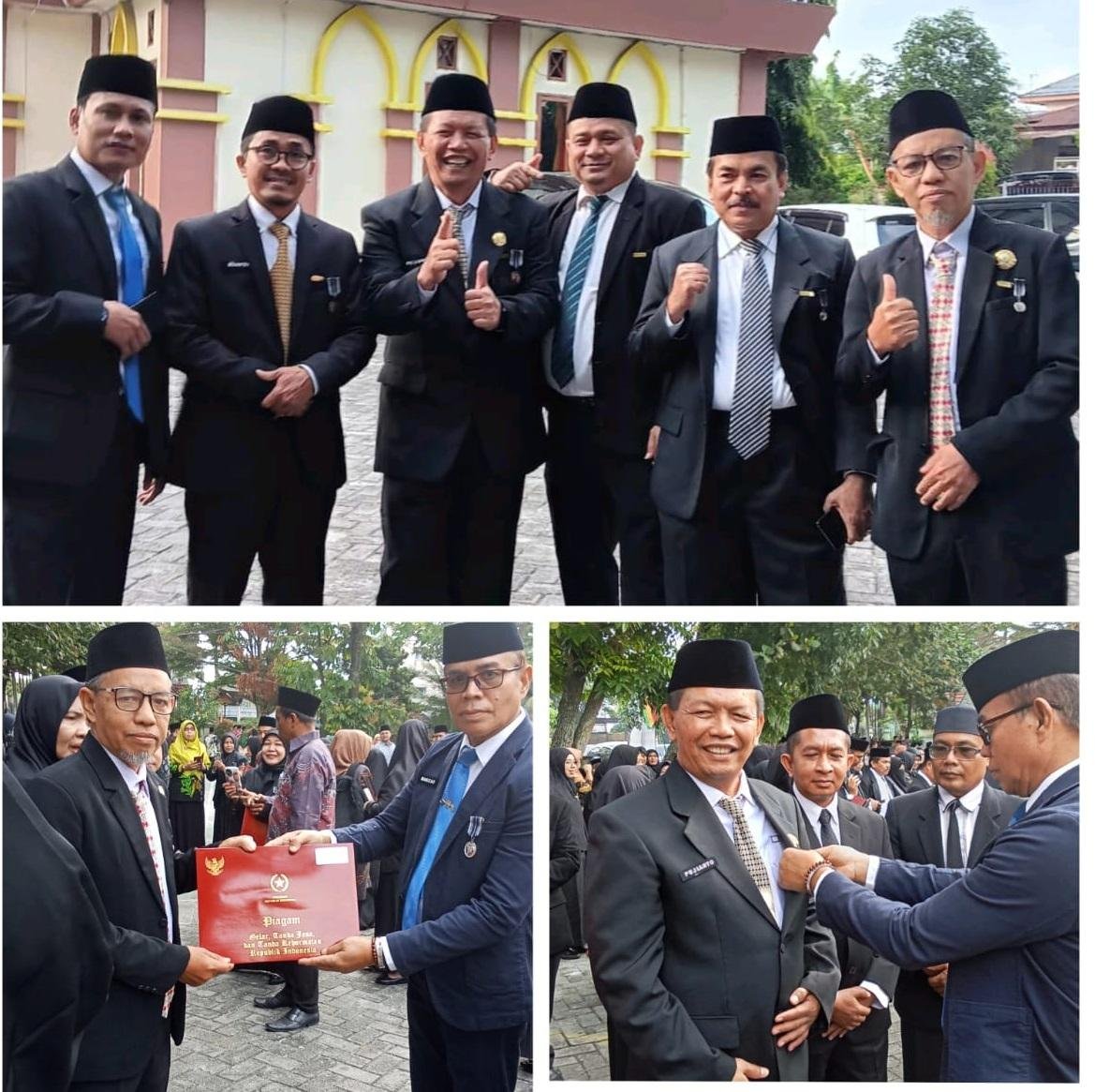 Delapan Penghulu Kota Pekanbaru Terima Penghargaan “Satya Lencana”