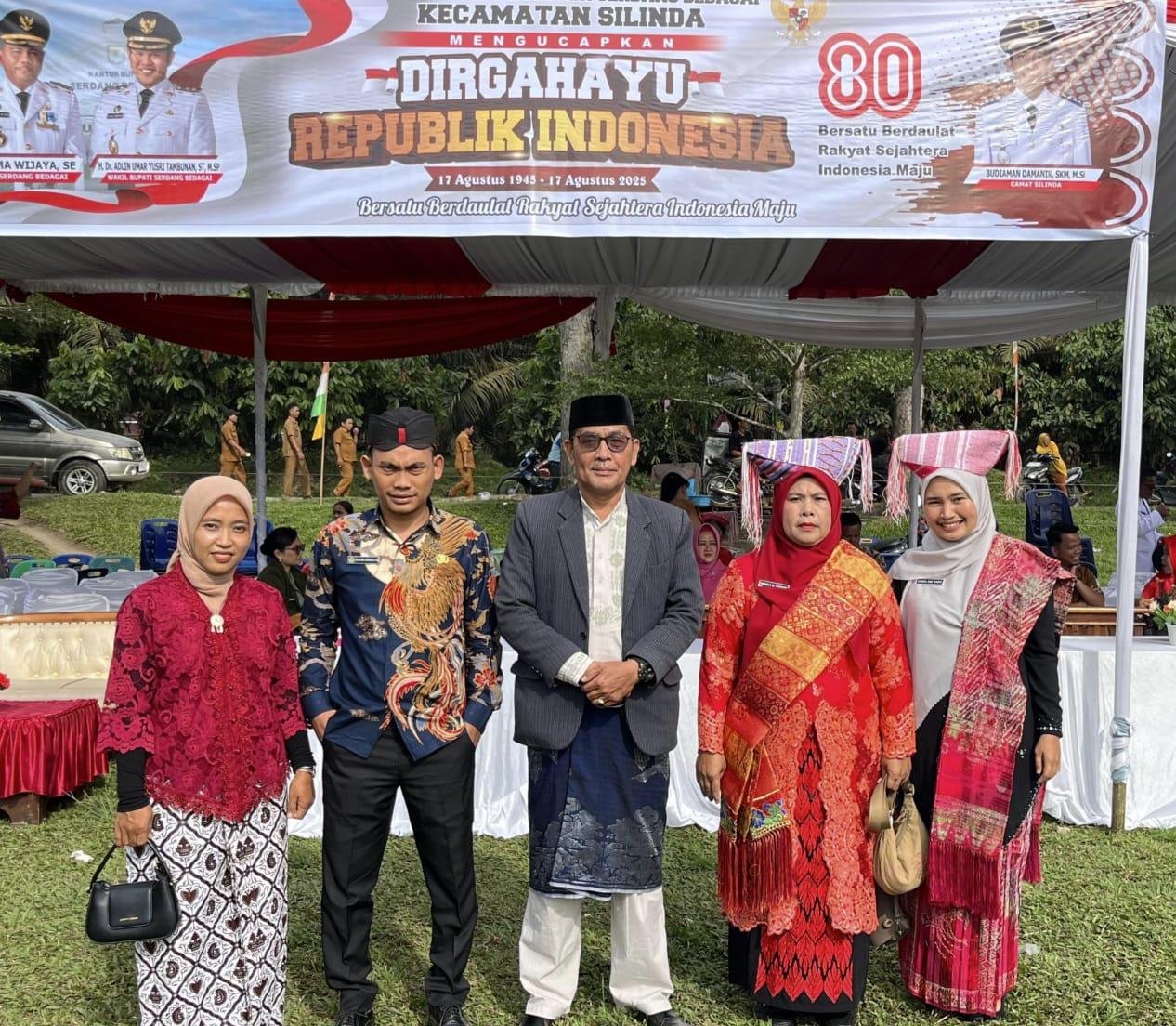 CPNS Penghulu Dan Kepala KUA Silinda Menghadiri upacara HUT ke-80 RI di Kecamatan Silinda