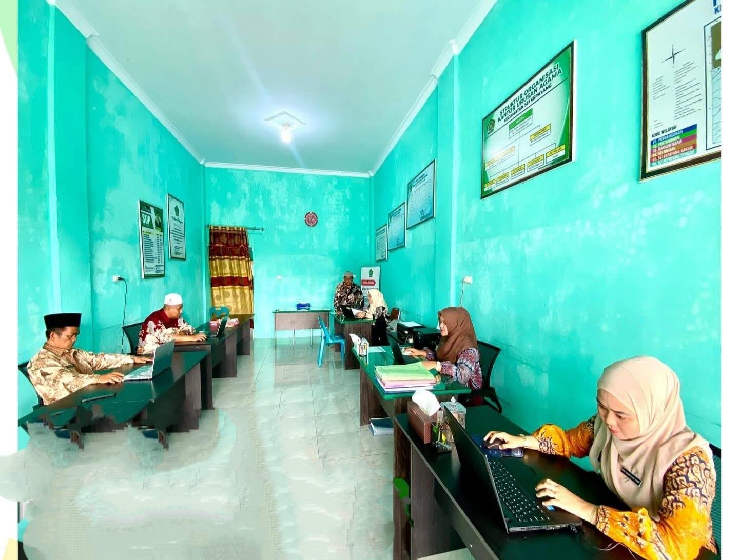 Ka. KUA Sei Kepayang Pantau Langsung ASN PPPK Ikuti MOOC II
