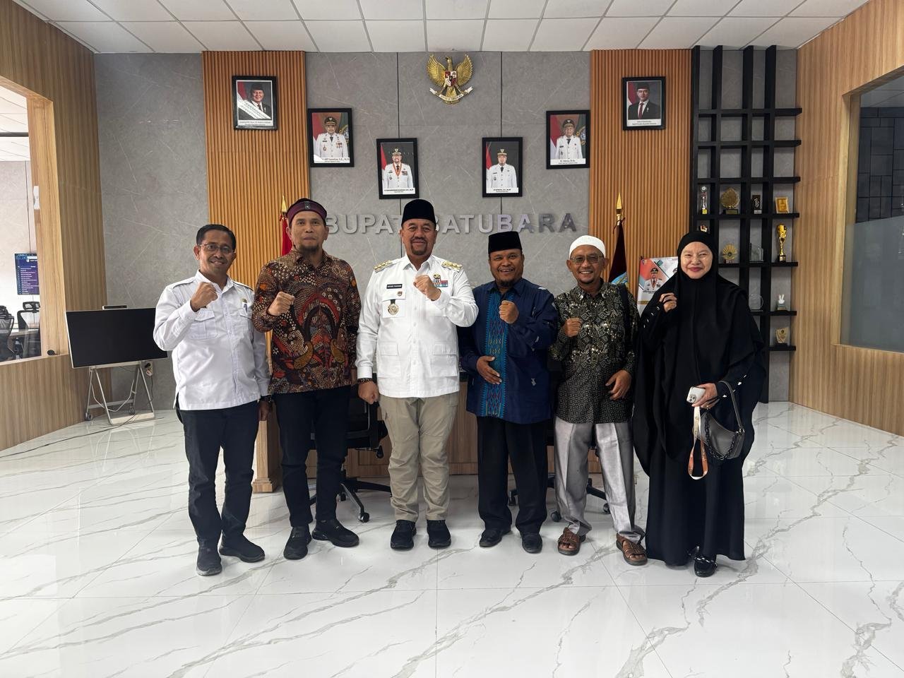 Pimpin Panitia Zikir Akbar Batu Bara, Penghulu KUA Lima Puluh Audiensi ke Bupati