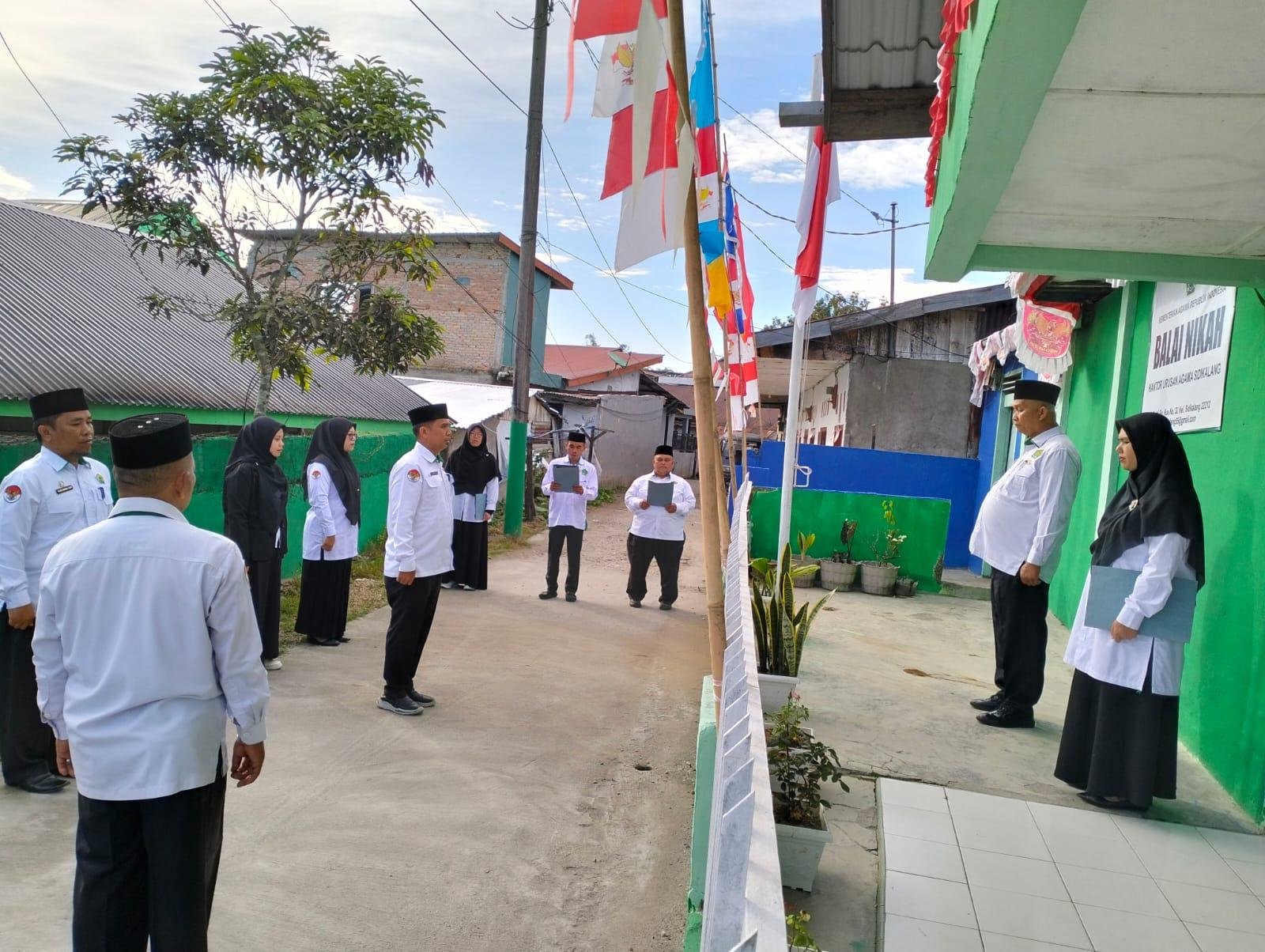 Apel Pagi KUA Sidikalang: Istiqomah Kunci Utama dalam Bekerja