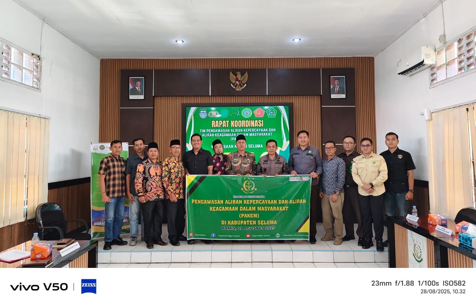 Rapat Koordinasi Pengawasan Aliran Kepercayaan dan Aliran Keagamaan Dalam Masyarakat (PAKEM) Kab. Seluma