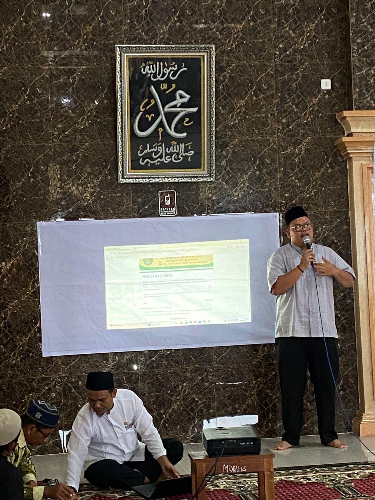ASN KUA Onan Runggu Laksanakan Pendataan Majelis Taklim, Tertib dengan Regulasi Kementerian Agama
