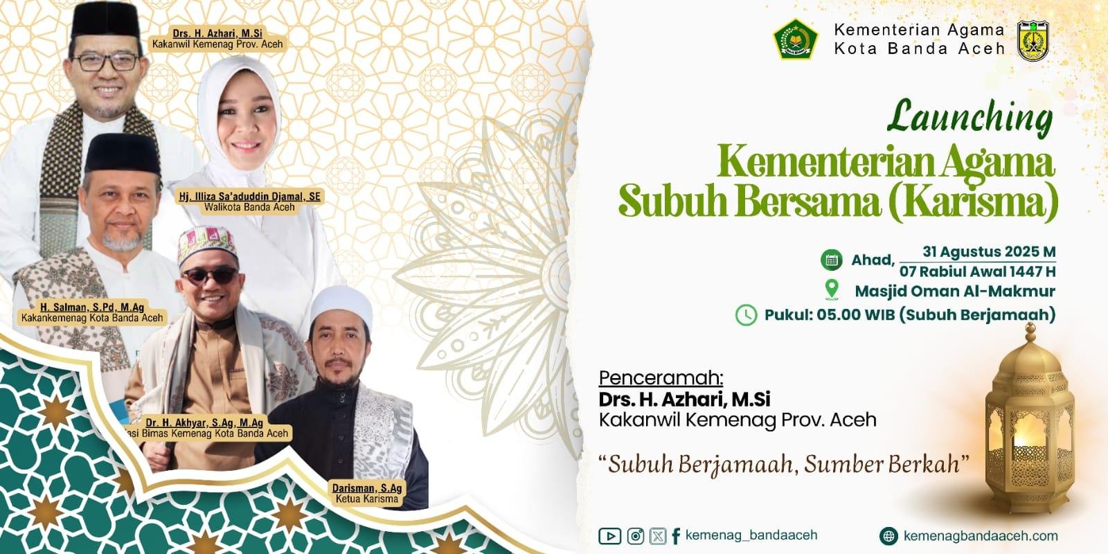KARISMA Diluncurkan, Wujud Nyata Asta Protas Kemenag di Banda Aceh