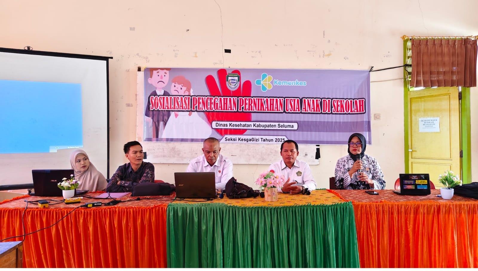 Sosialisasi Pencegahan Pernikahan Usia Anak Sekolah di Kabupaten Seluma