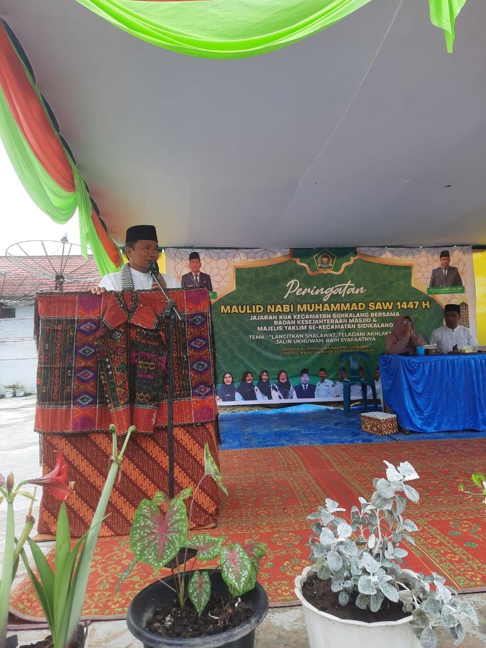 Syiar dan Silaturahmi: KUA Sidikalang Gelar Maulid Nabi Bersama BKM dan Majelis Taklim