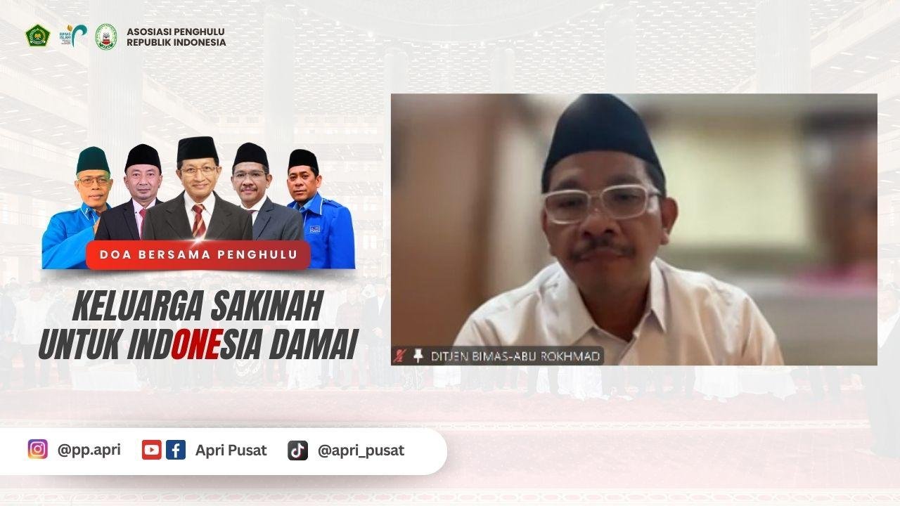 Gelar Doa Bersama, Dirjen Bimas Islam Ingatkan Penghulu sebagai Sayap Kemenag yang Harus Solid Layani Umat Sepenuh Hati